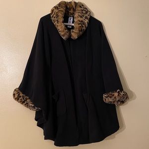 Women’s Cheetah Poncho